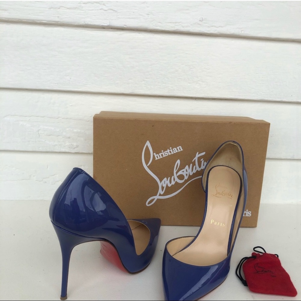 Christian Louboutin Electric Blue Heels (size 39)
